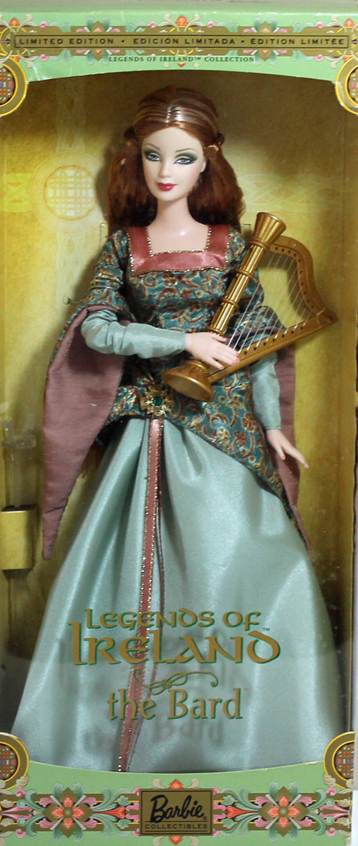 2003 Legends of Ireland the Bard Barbie, NRFB, (B2511) Mint Box