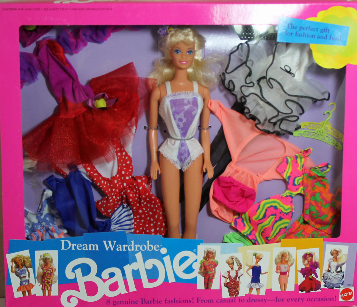 1991 Dream Wardrobe Barbie with 8 Fashions – Sell4Value