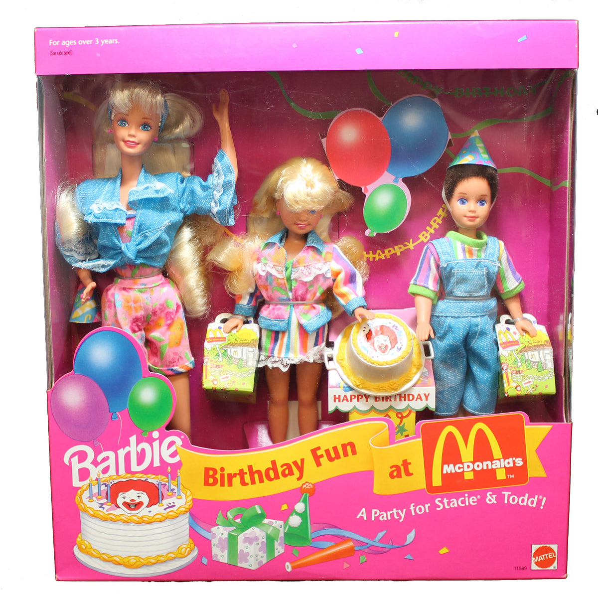 1993 Birthday Fun at McDonald's Stacie, Todd, & Barbie – Sell4Value