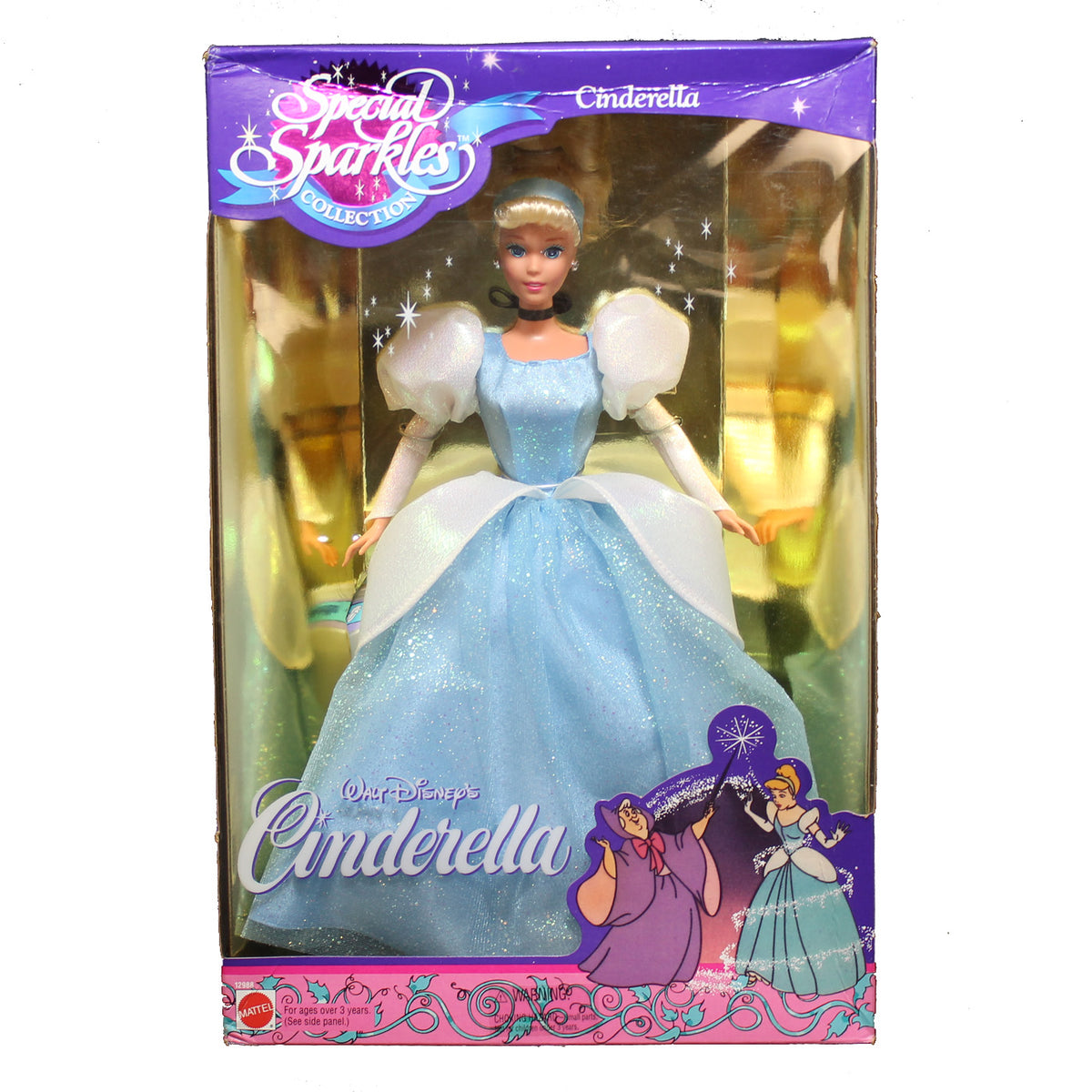 Disney 12988 MIB 1994 Cinderella Special Sparkles Doll