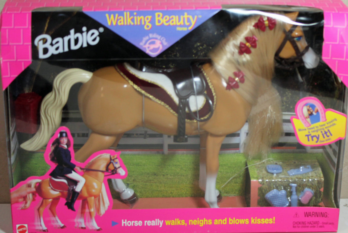 Walking horse toy barbie hot sale