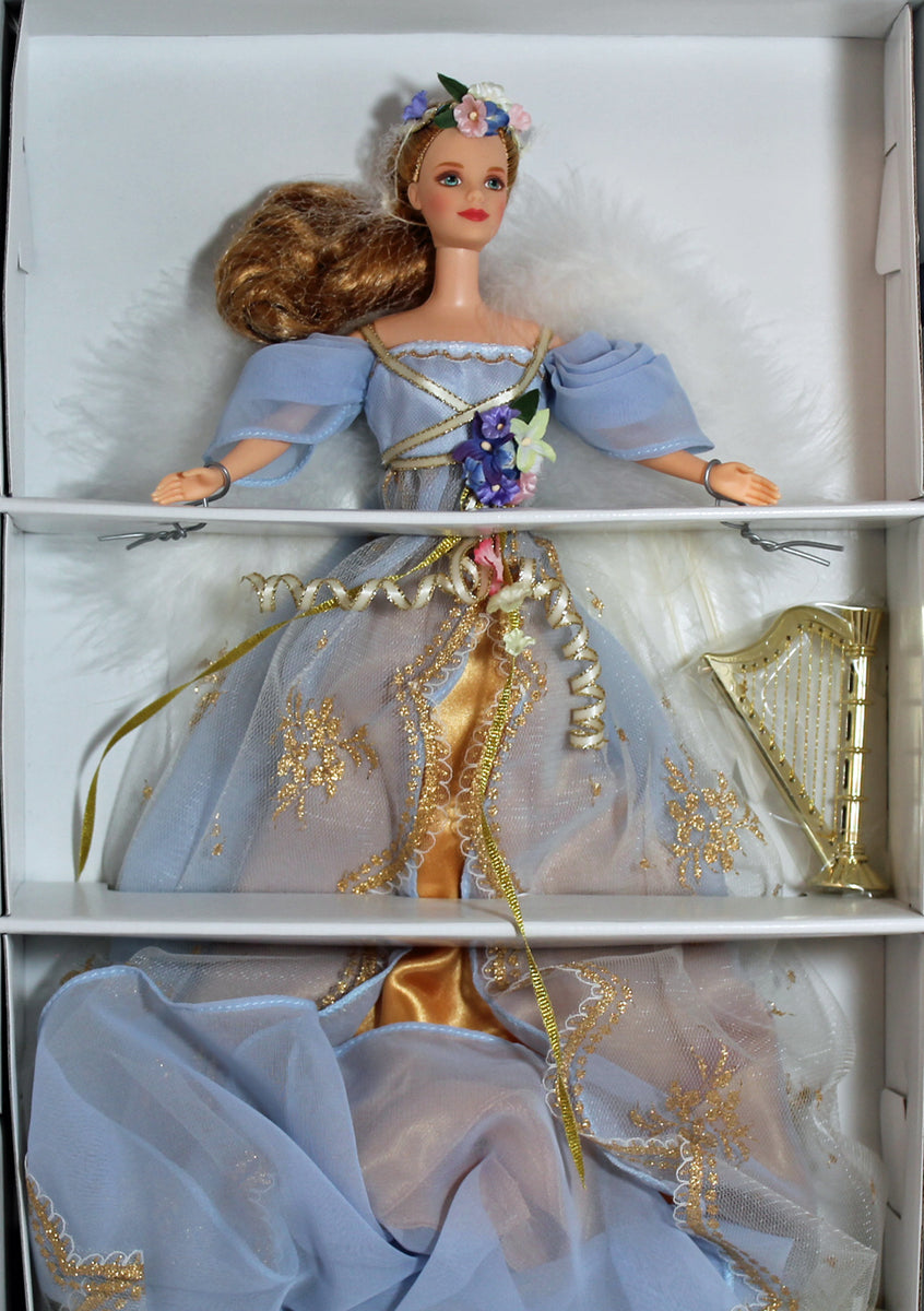 Vintage 1997 Barbie outlet Harpist Angel Angels Of Music Collection 18894 NRFB CoA