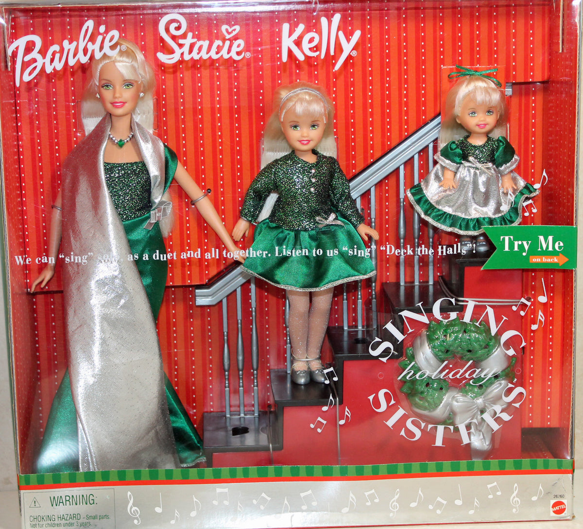 Barbie Holiday Sisters Gift setバービー　妹 Amazon.com: Holiday Sisters 1999 Barbie, Kelly & Stacie Gift