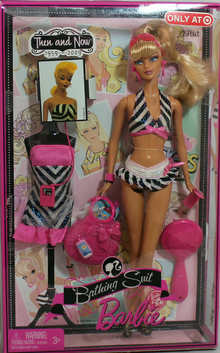 Barbie shops Then and Now Bathing Suit 50th Anniversary Doll