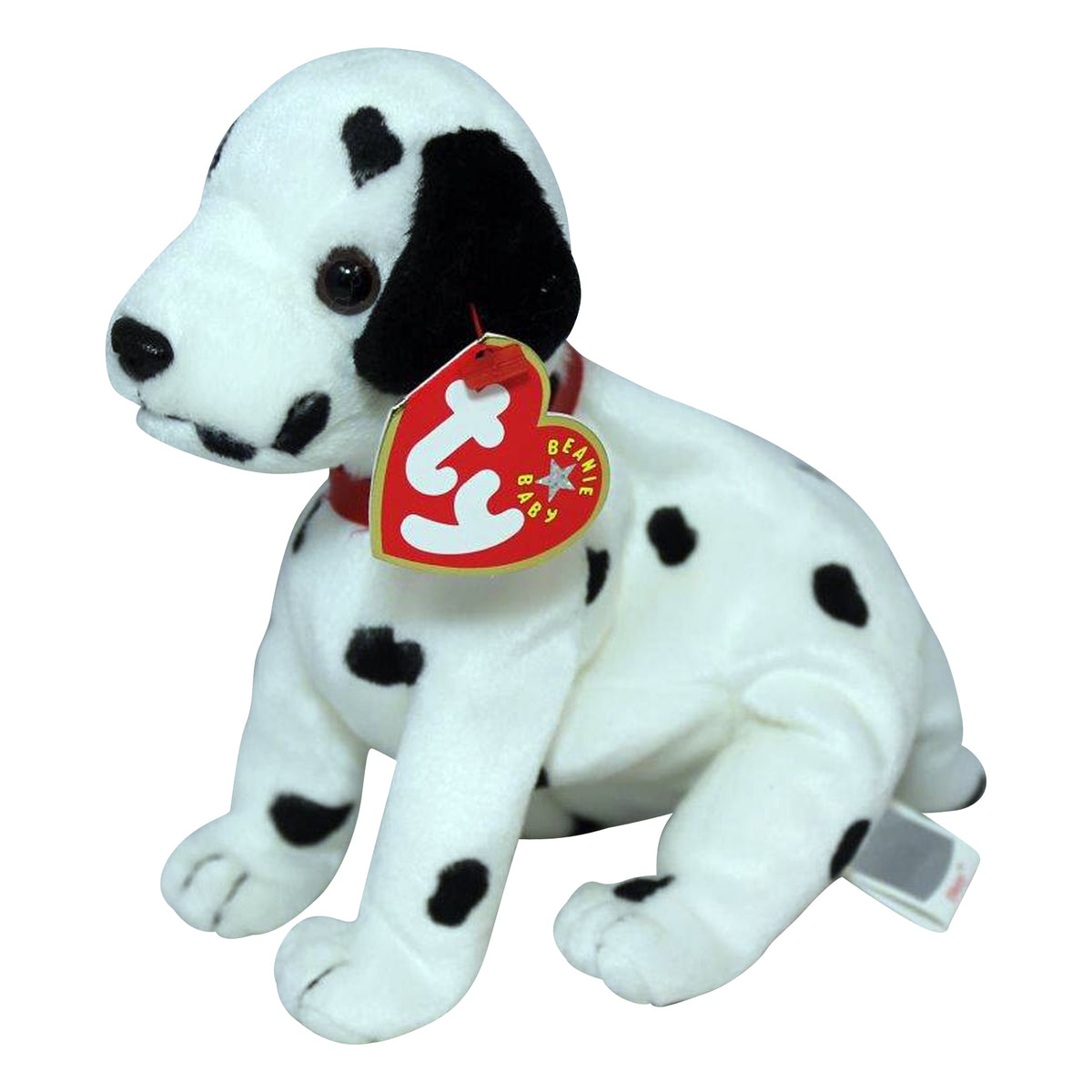 Ty Beanie Baby Dizzy the Dalmatian Black ears Black spots