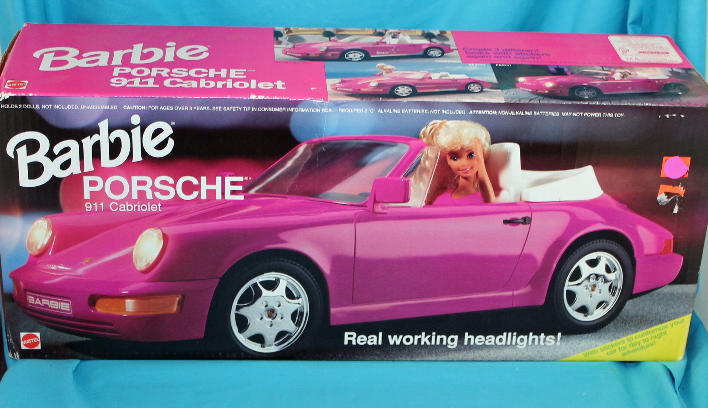 pink barbie car