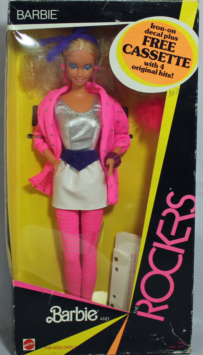 tro snave frynser 1985 Barbie and the Rockers Barbie w/Free Cassette – Sell4Value
