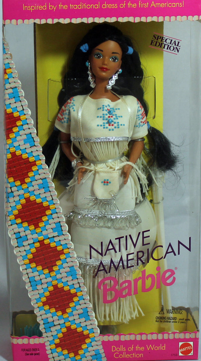 BARBIE 1753 - BARBIE NATIVE AMERICAN BRUNE - EDITION SPECIALE et BOITE BARBIE 1753 - BARBIE NATIVE AMERICAN BRUNE - EDITION SPECIALE et BOITE