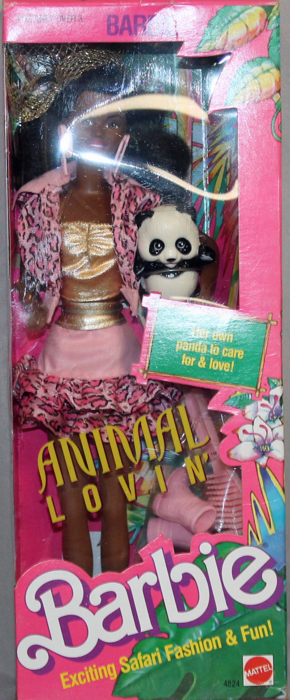 Barbie 4824 MIB 1989 Animal Lovin' African American Doll with