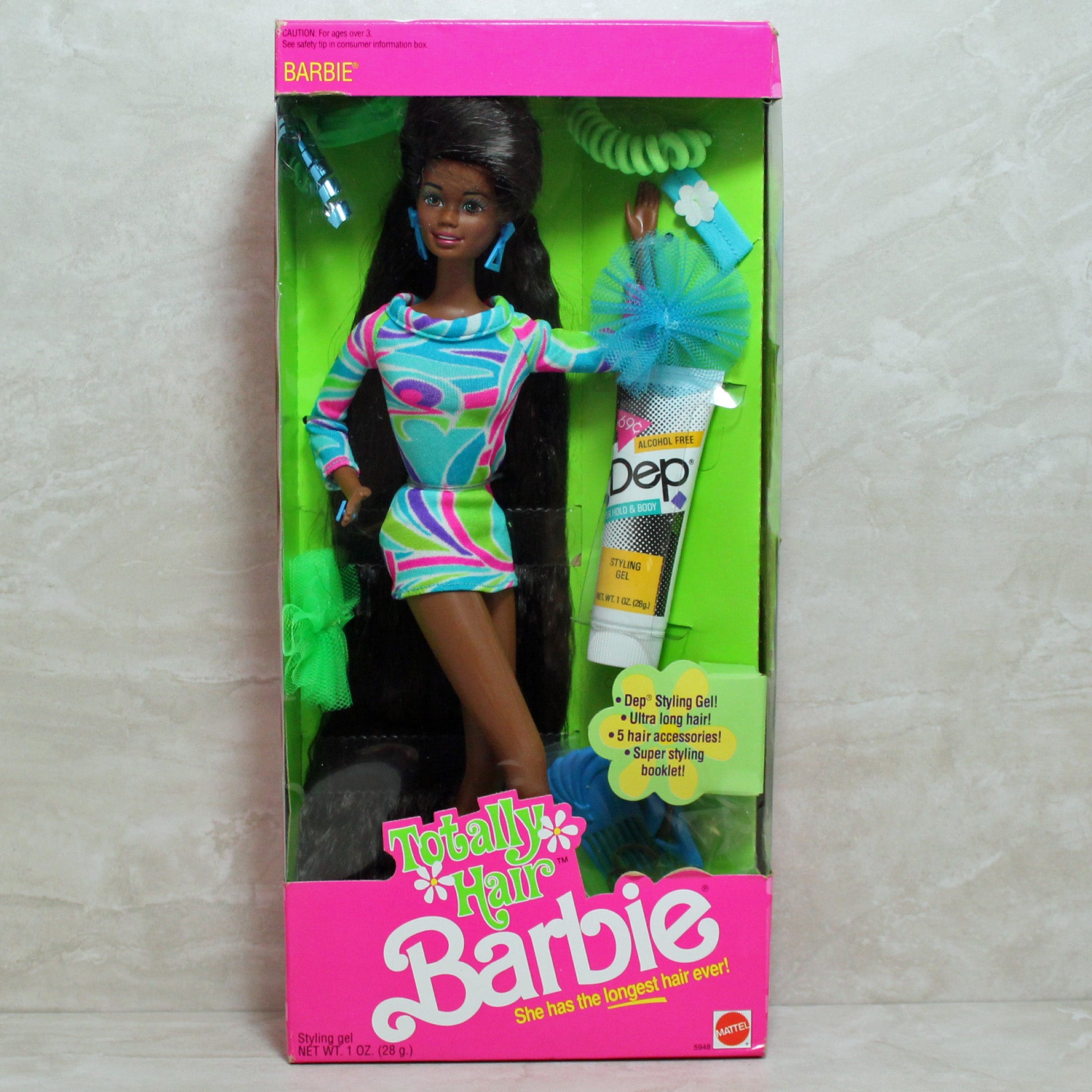 Barbie 5948 MIB 1991 Totally Hair African American Doll – Sell4Value