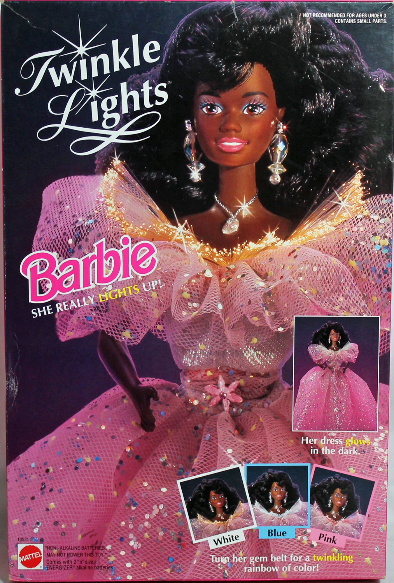 Vintage 1993 Mattel Twinkle Lights Barbie New In Box 10390 Vintage 1993 Mattel Twinkle Lights Barbie New In Box 10390