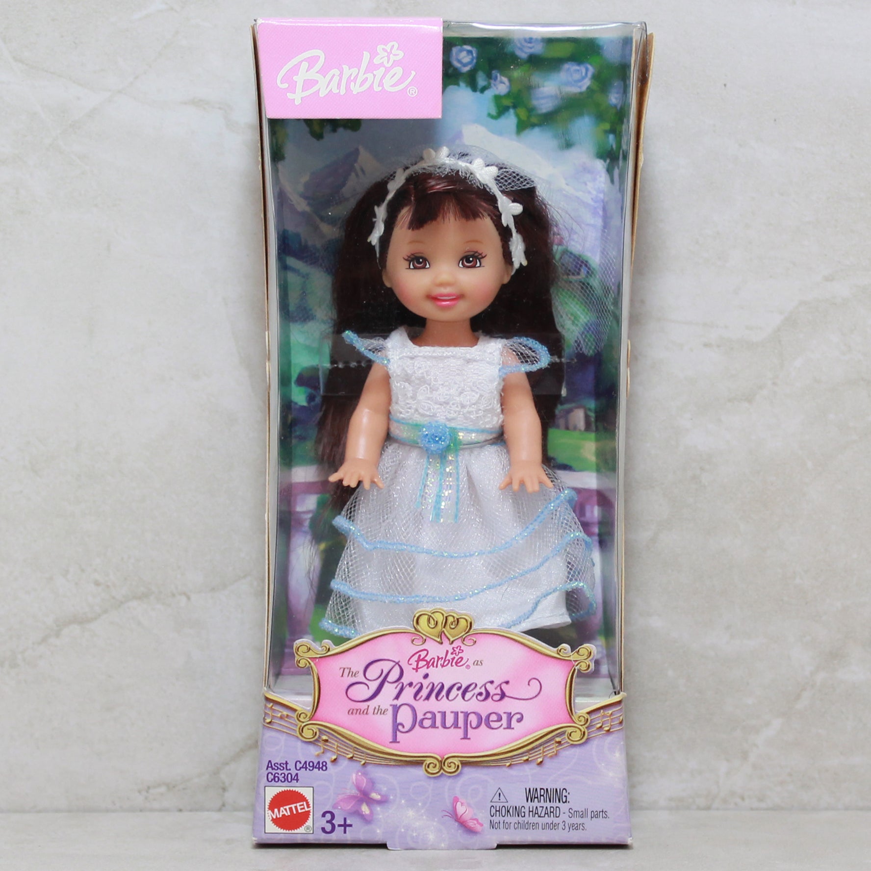 Barbie Kelly as The Princess and the Pauper C6304 MIB White Dress