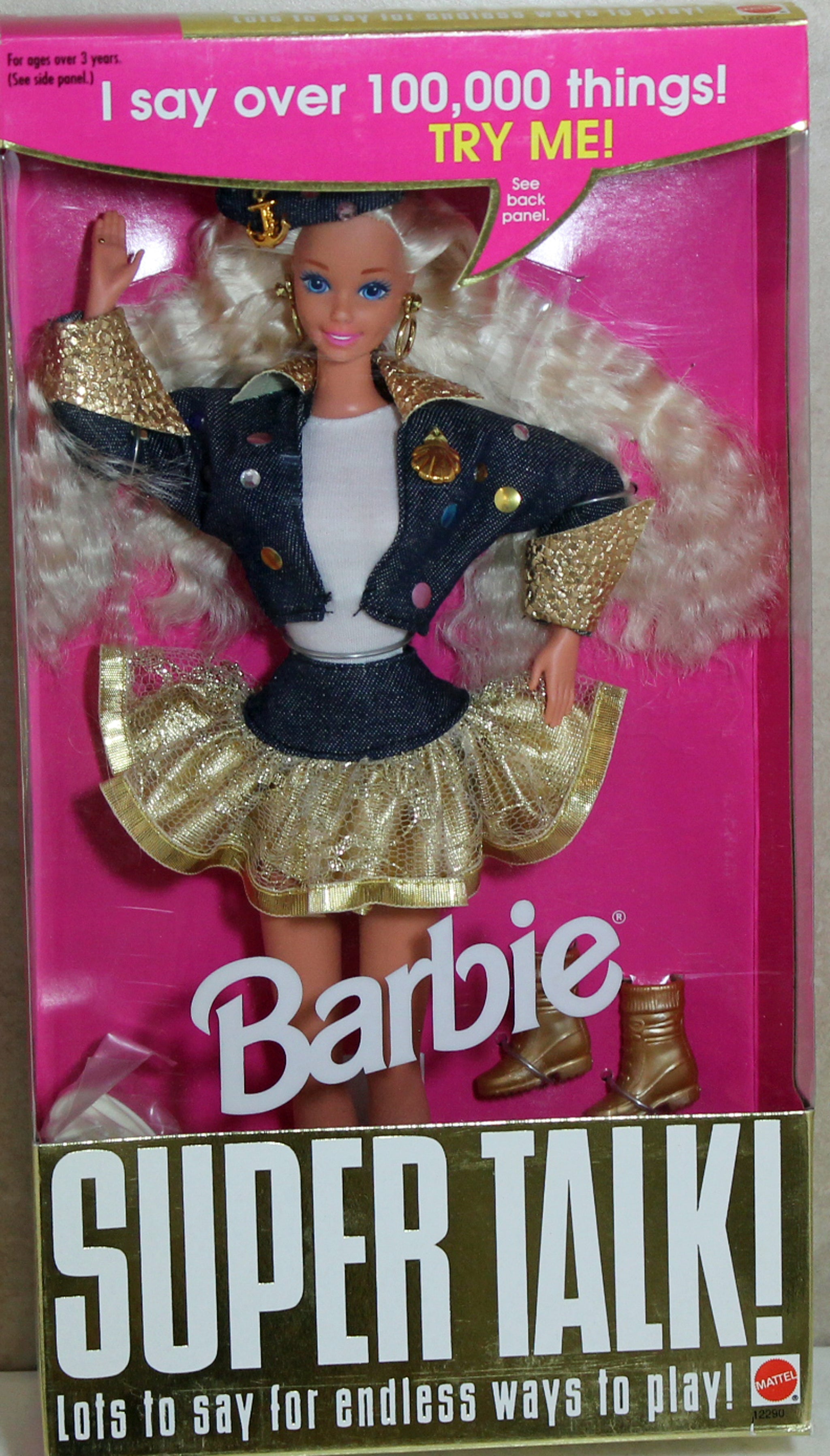 Barbie 12290 MIB 1994 Super Talk Blonde Doll Sell4Value