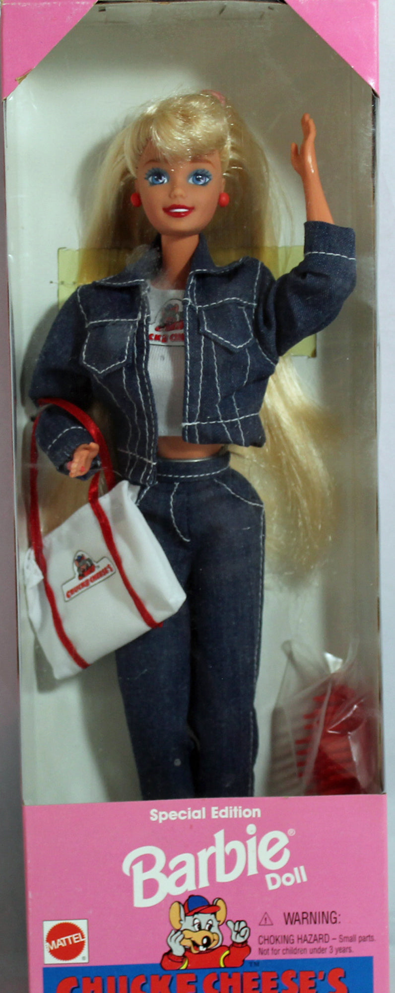 Barbie 14615 MIB 1995 Special Edition Chuck E Cheese's Barbie