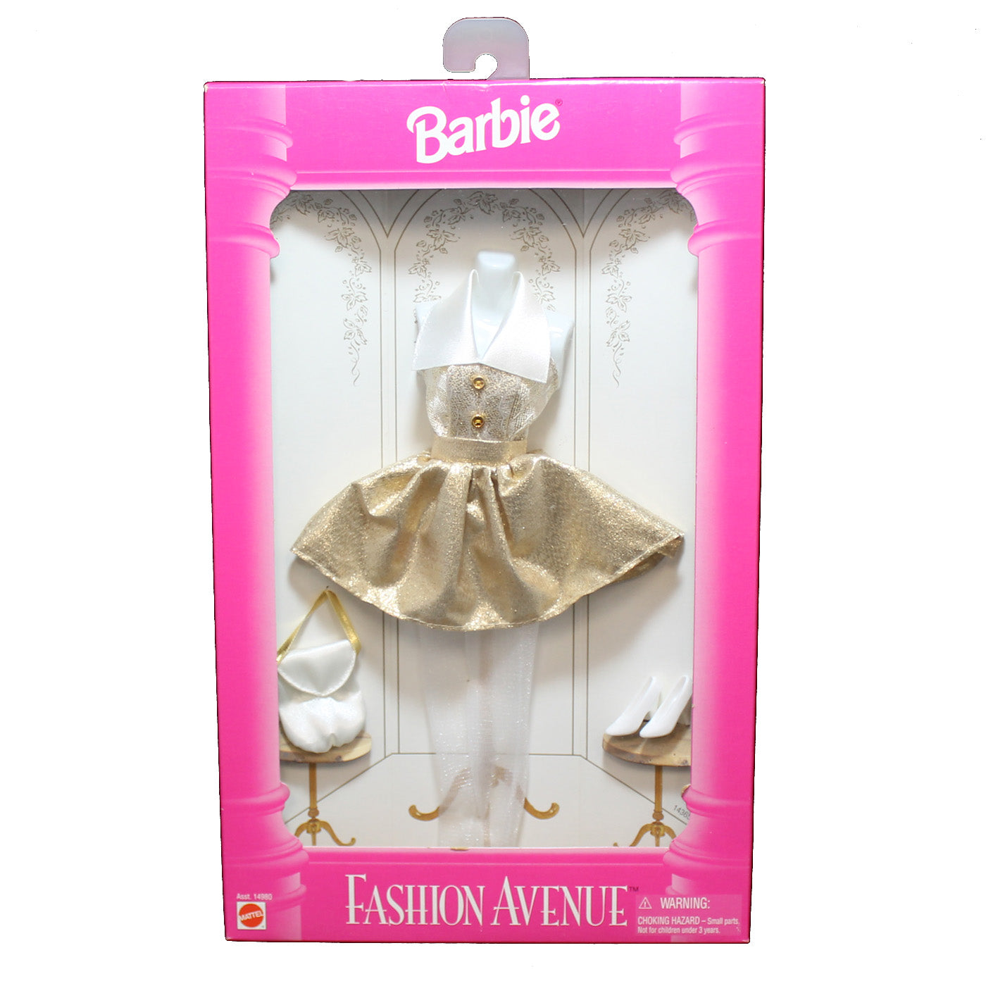 1995 Barbie Fashion Avenue Gold & White Dress Sell4Value 1995 Barbie Fashion Avenue Gold & White Dress Sell4Value