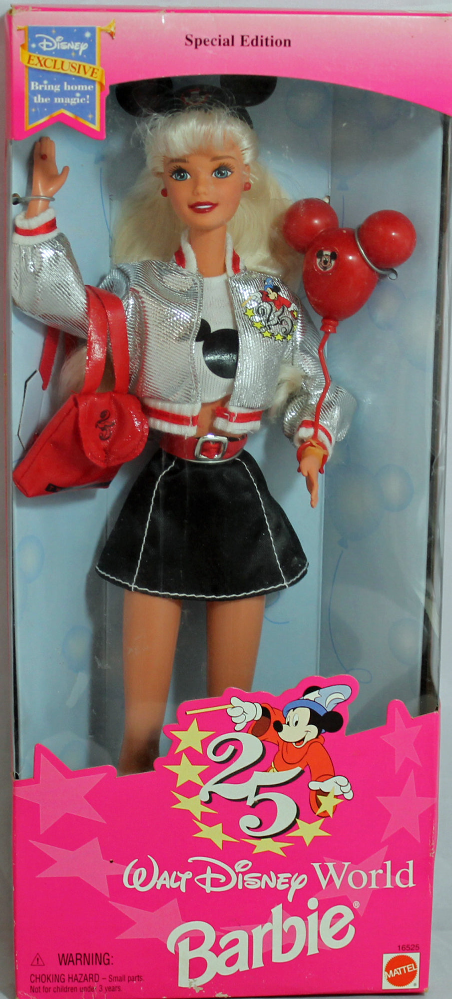 1996 Walt Disney World Barbie, NRFB, (16525) Mint Box - 25 Years