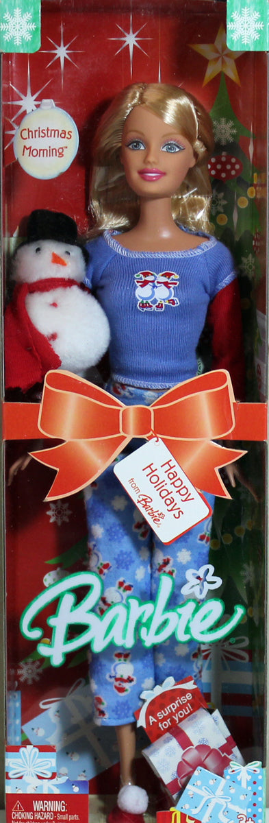 2005 Christmas Morning Barbie w/Stuffed Snowman – Sell4Value