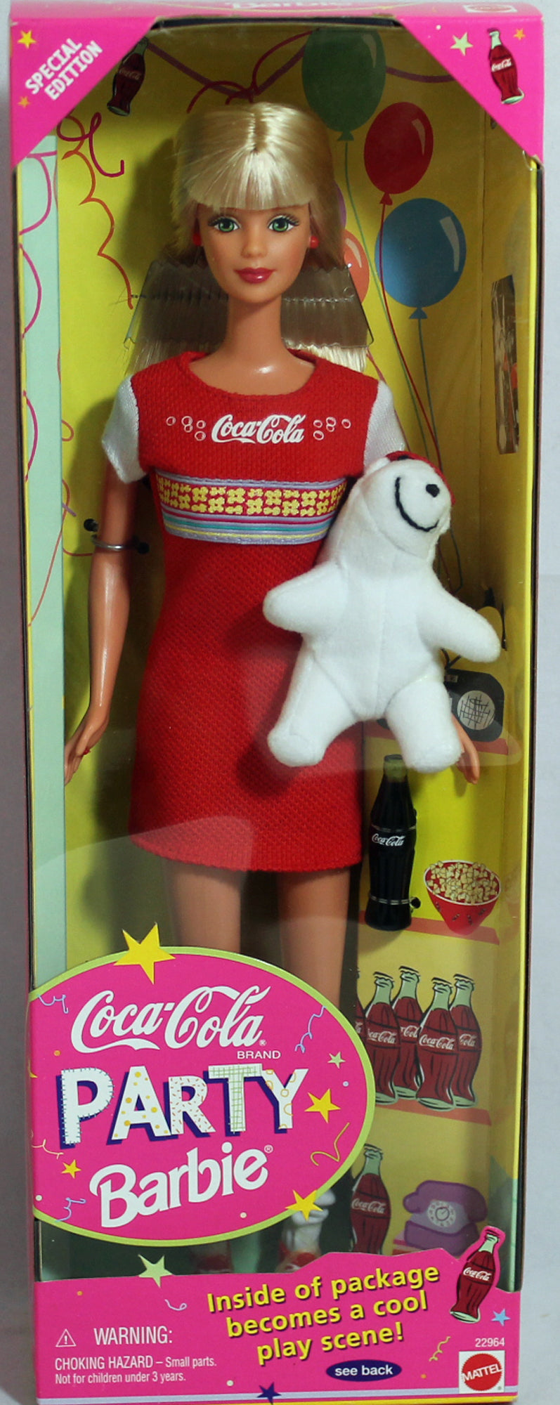 1989年バービーBarbieヴィンテージ  ペプシ　コーラ　コラボ Barbie 22964 MIB 1998 Coca-Cola Party Doll – Sell4Value