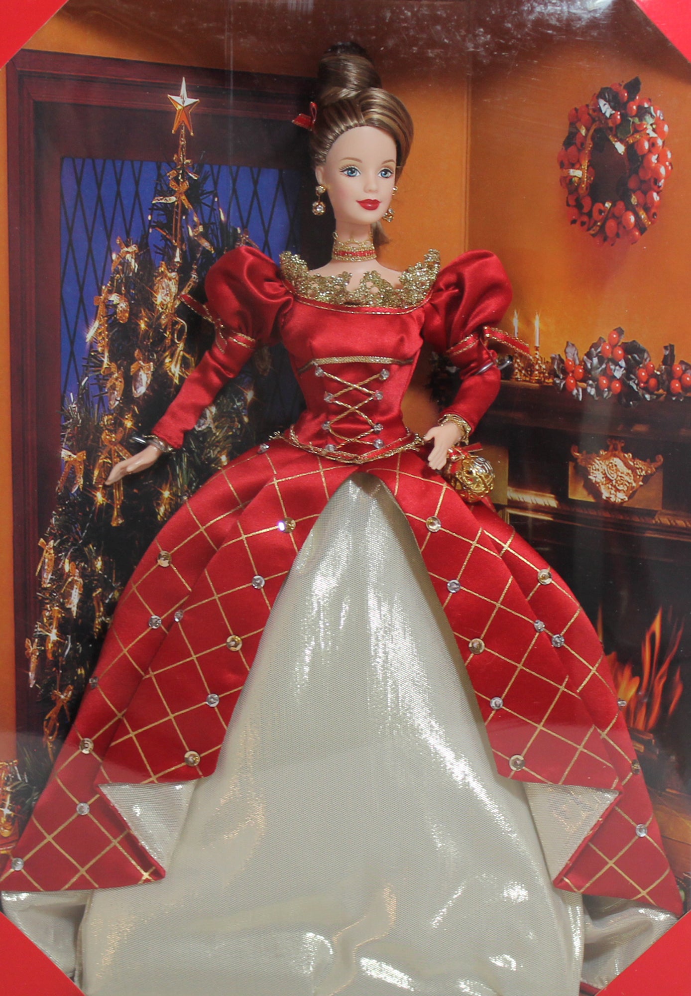 1999 Holiday Treasures Red Gown Barbie – Sell4Value 1999 Holiday Treasures Red Gown Barbie – Sell4Value
