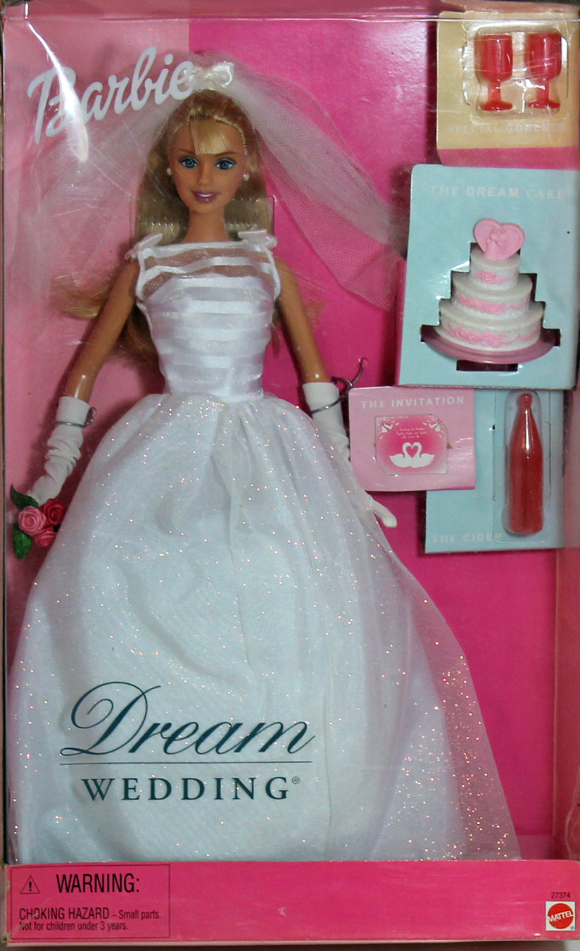 vintage barbie wedding dress 2000 Dream Wedding Blonde Barbie – Sell4Value