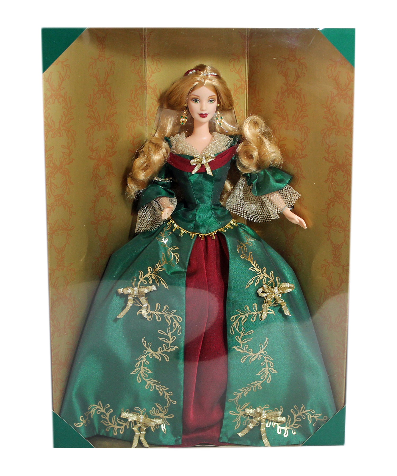 2000 Holiday Treasures Green Gown Barbie – Sell4Value
