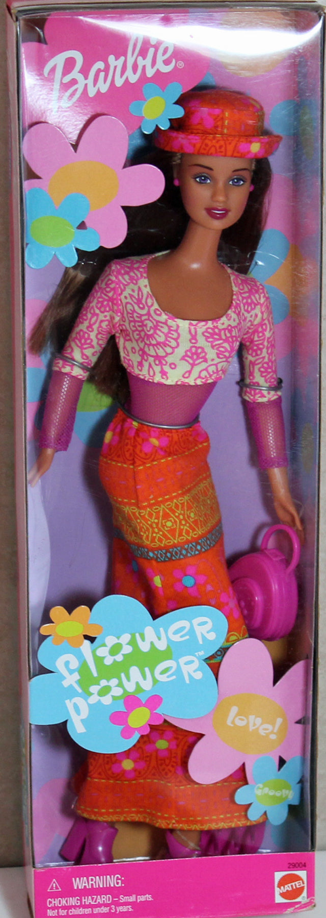 2000 Flower Power Barbie in Pink/Orange Dress Sell4Value 2000 Flower Power Barbie in Pink/Orange Dress Sell4Value