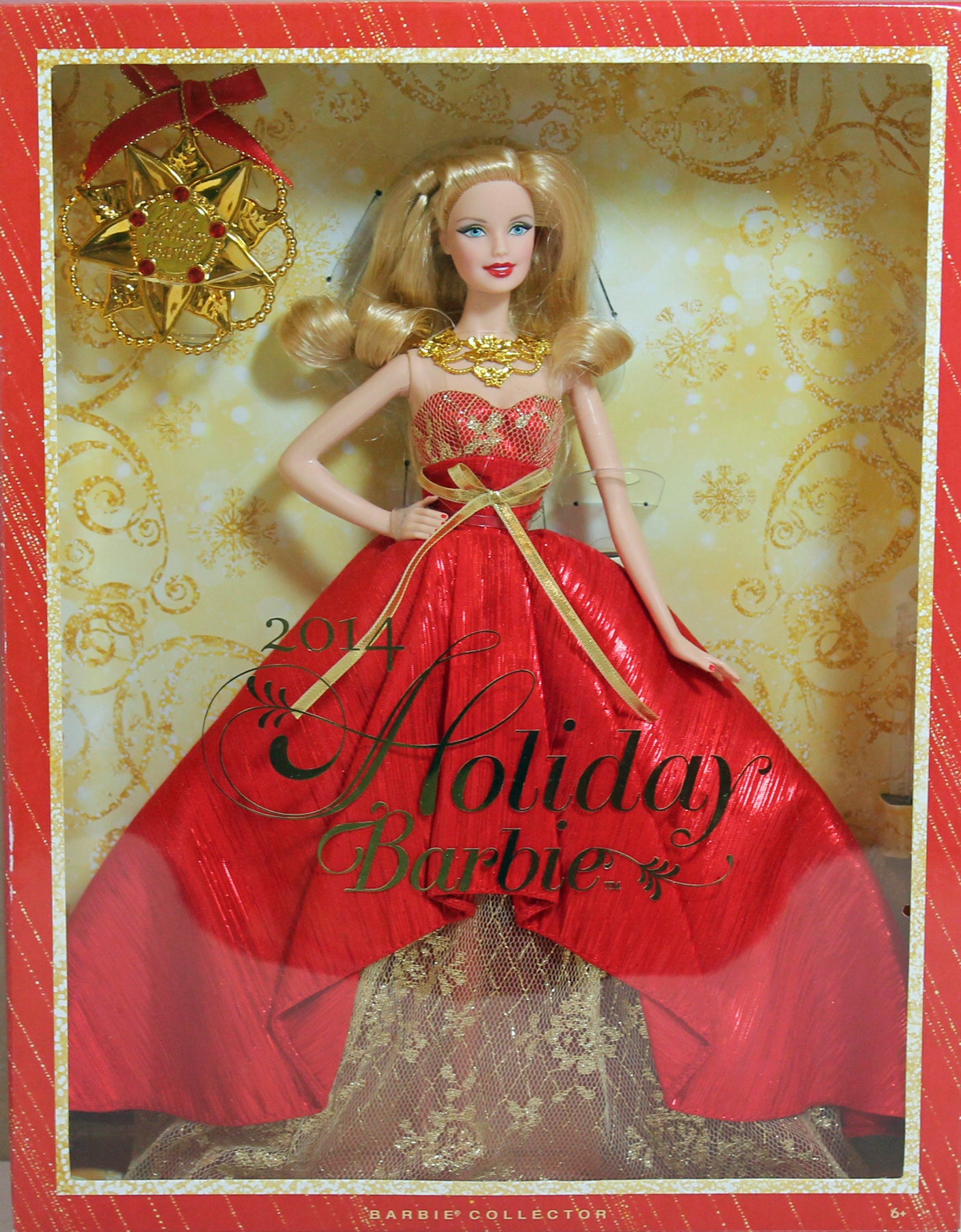 2014 Happy Holidays Barbie with ornament Sell4Value 2014 Happy Holidays Barbie with ornament Sell4Value