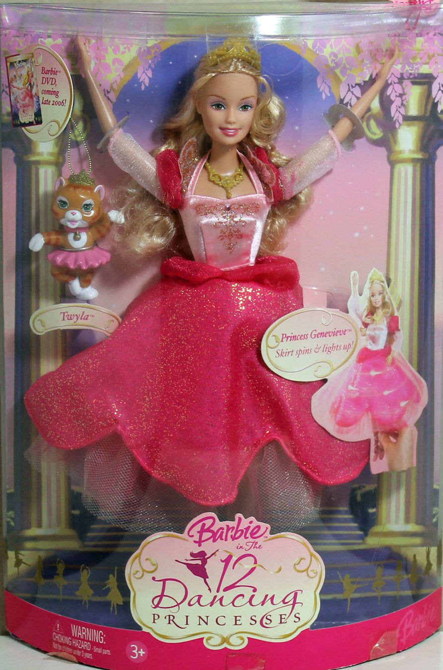 2006 12 Dancing Princesses Barbie, NRFB, (J8887) Mint Box – Sell4Value