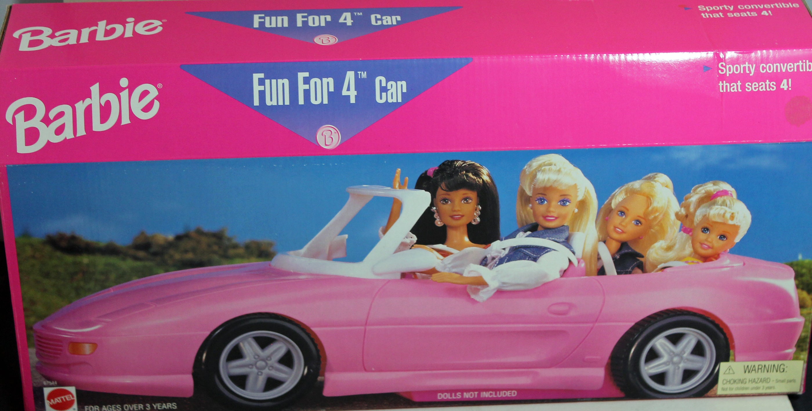 1997 Fun For 4 Pink Barbie Car Sell4Value 1997-fun-for-4-pink-barbie-car-sell4value