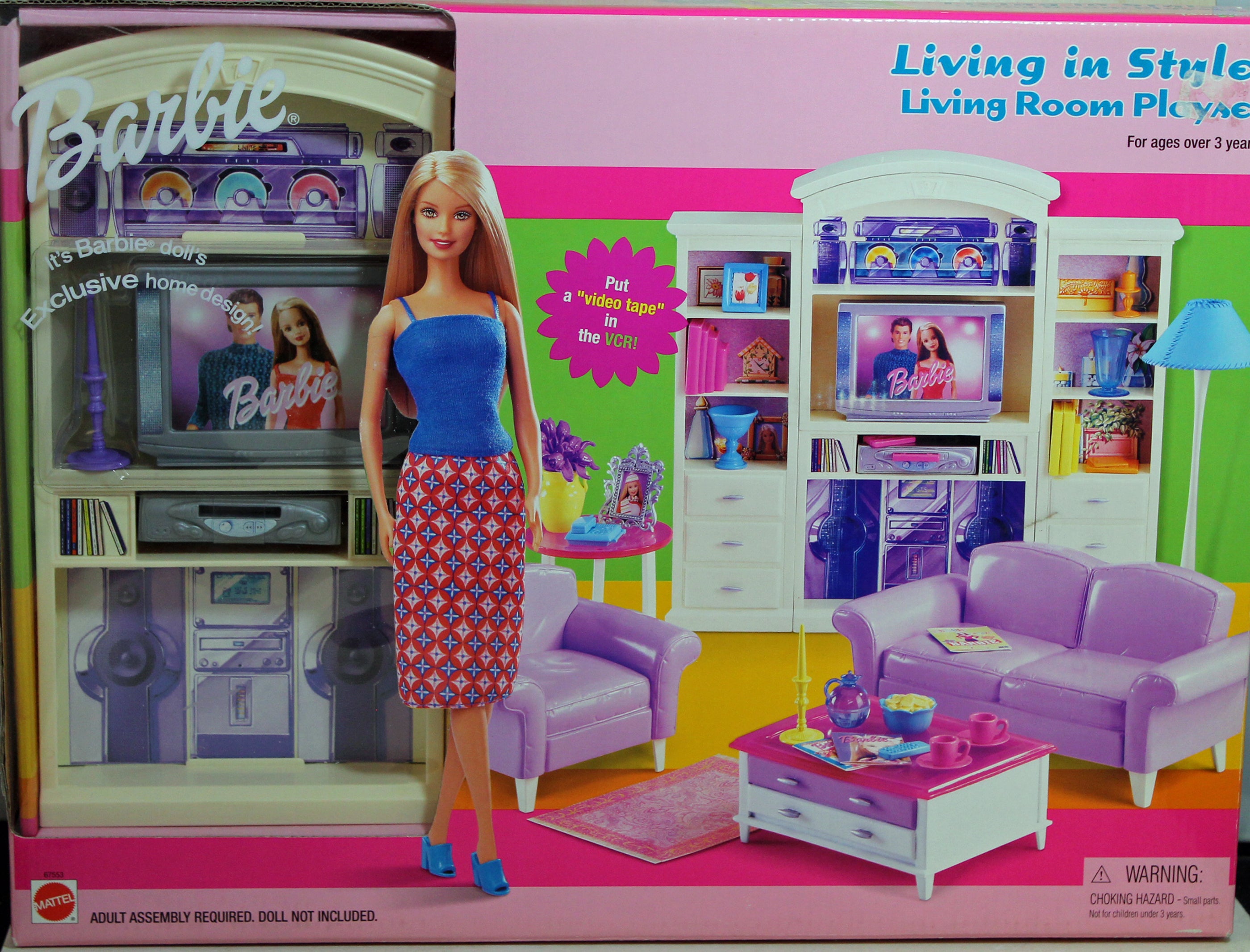 Playset Barbie Estate Indoor Furniture Accessories 2002 Living In