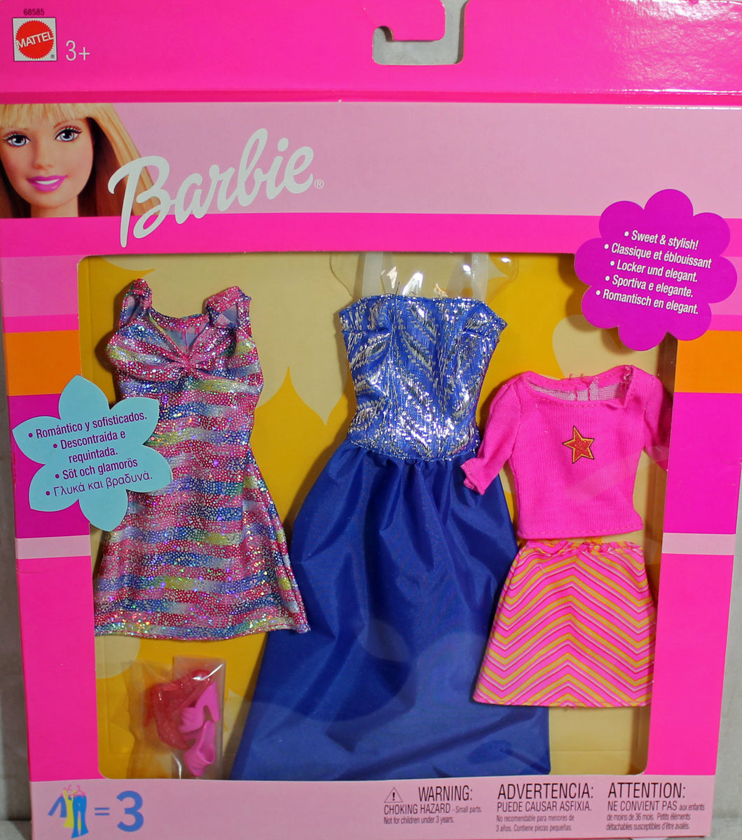 Barbie 68585 MIB 2001 Charming and Dazzling 3 Style Gift Pack – Sell4Value