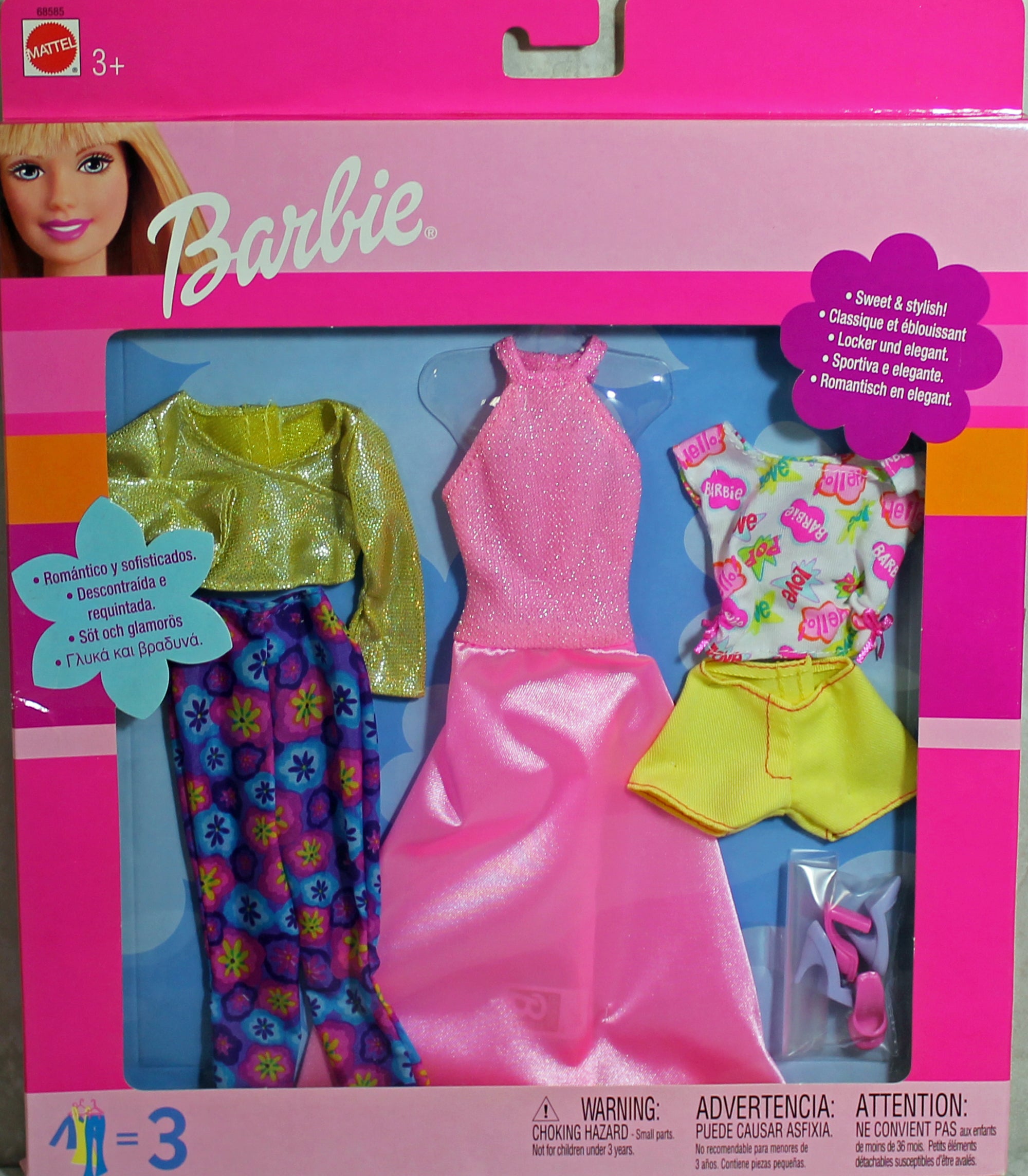 Barbie Fashions 68585a MIB 2001 Charming and Dazzling Style Gift