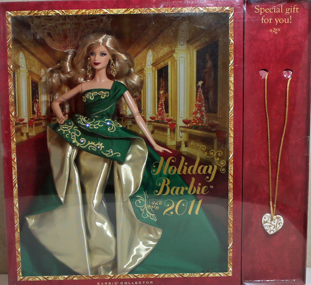2011 Happy Holiday Barbie w/Necklace Sell4Value 2011 Happy Holiday Barbie w/Necklace Sell4Value