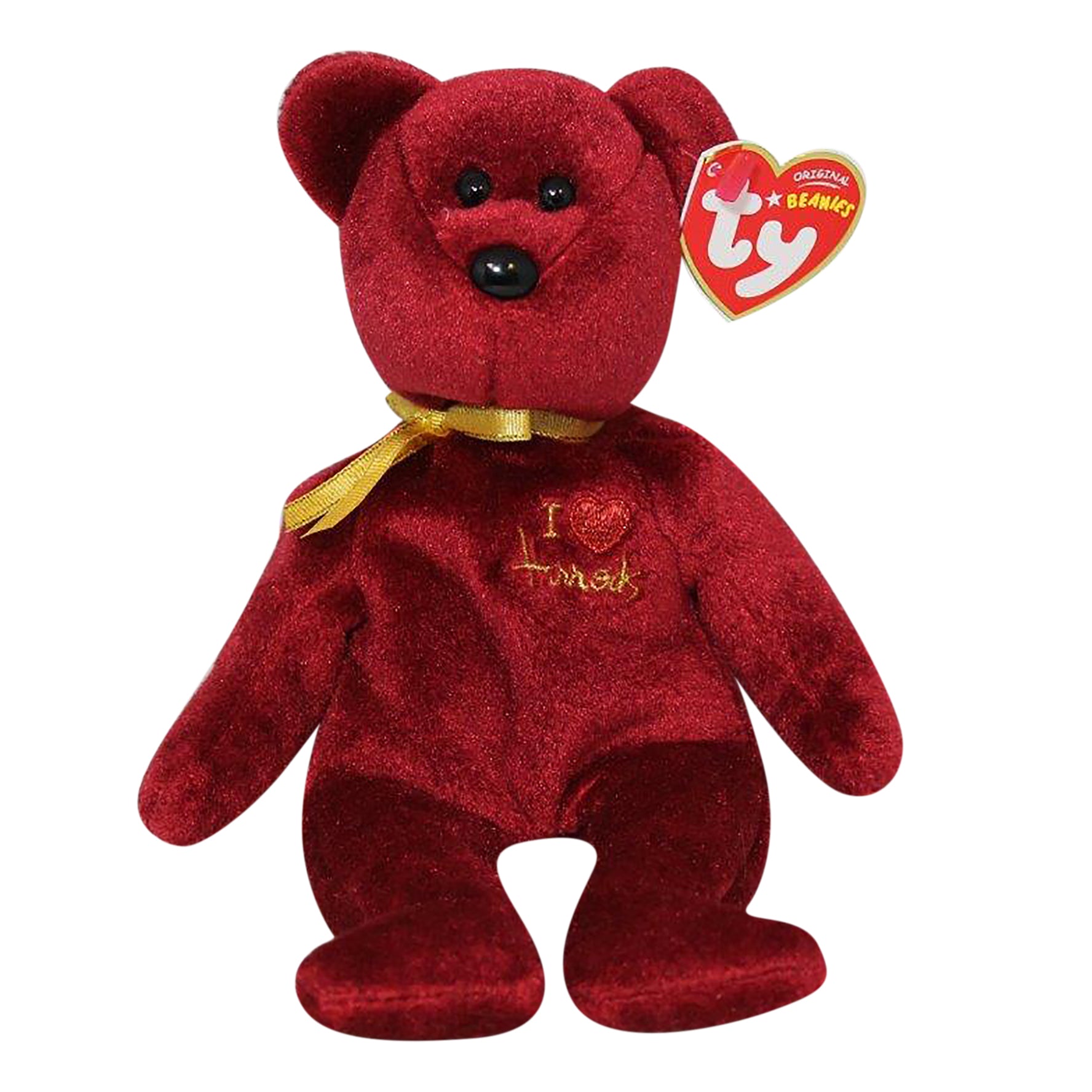 Ty Red Teddy Bear Ty Teddy Toys Beanie Baby: Plush America The