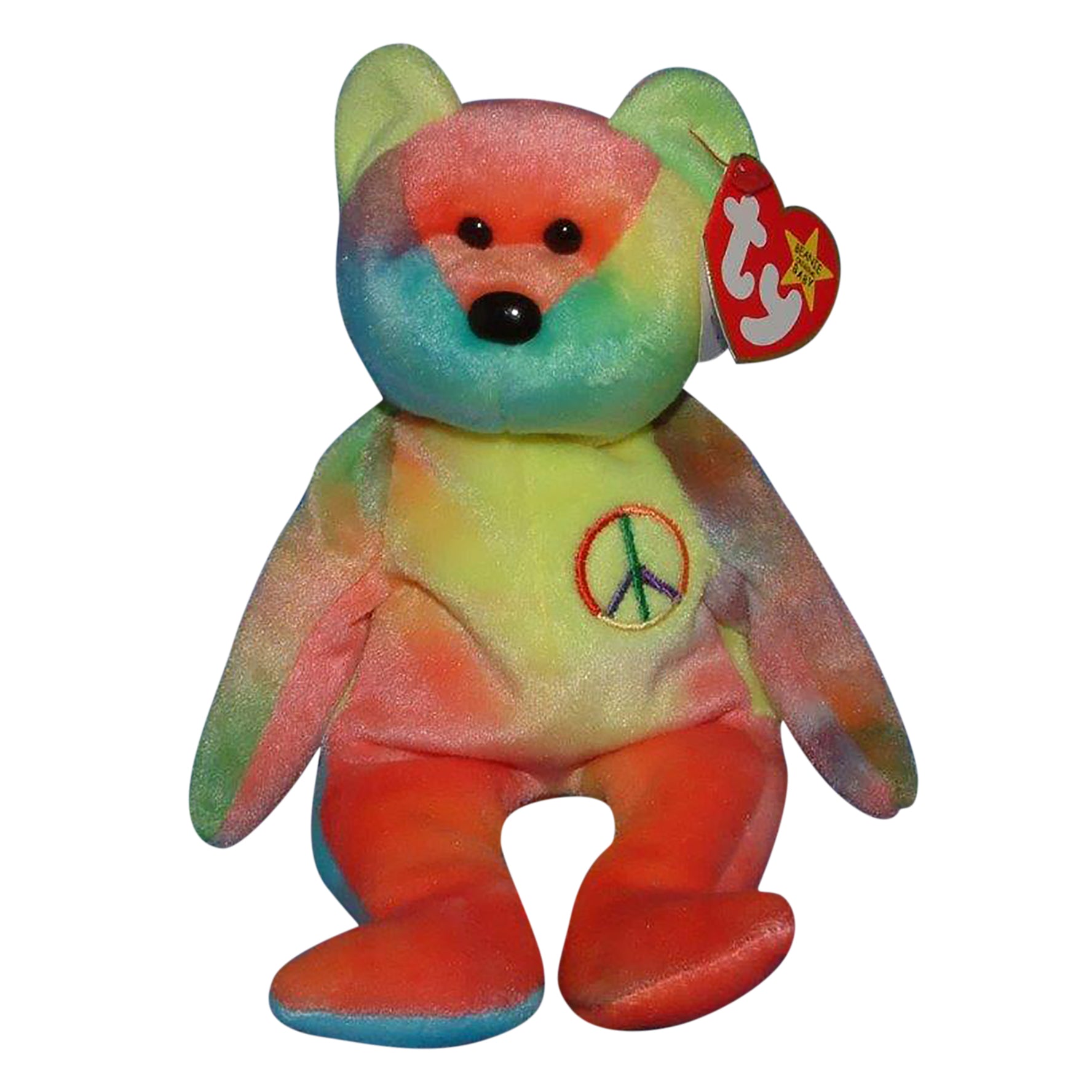 Ty Beanie Baby: Peace the Neon Bear – Sell4Value